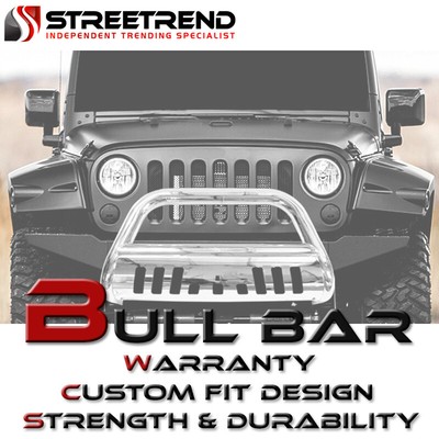 For 07-14 Toyota Fj Cruiser Stainless Bull Bar Brush Push Bumper Grille Guard