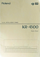 Roland KR-4500 Digital Piano Keyboard Original Quick Start Owners Manual Book 1