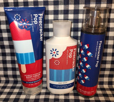 ALL NEW 3 Piece FIRECRACKER POP Mist Wash  Cream Set Bath  Body Works