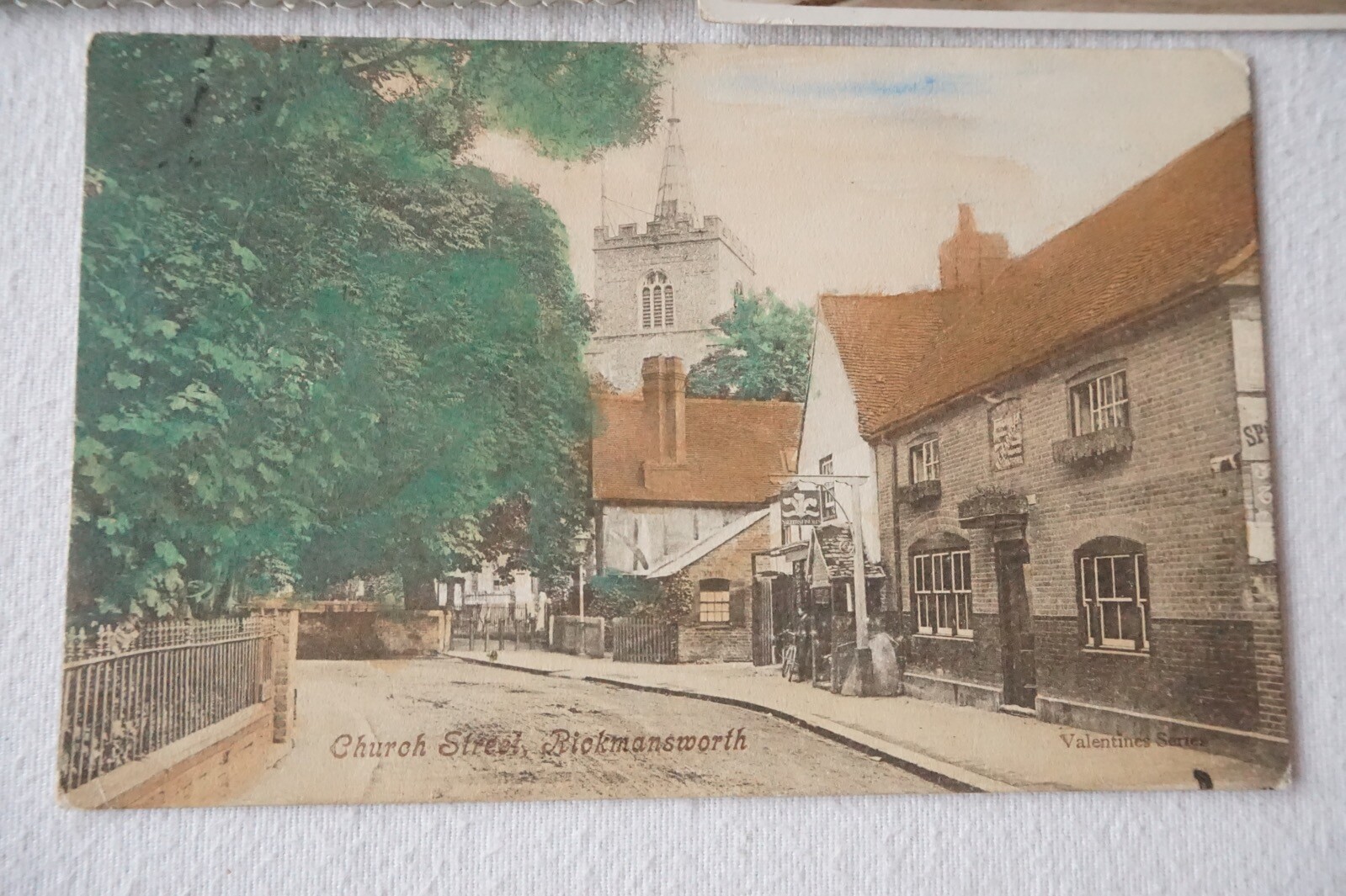 Station Road & Church Street Rickmansworth Ricky Hertfordshire Postcard