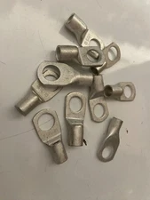 6 awg RING TERMINAL LUG 3/8 STUD HOLE LUGS TINNED COPPER NONINSULATED PRD QTY 10