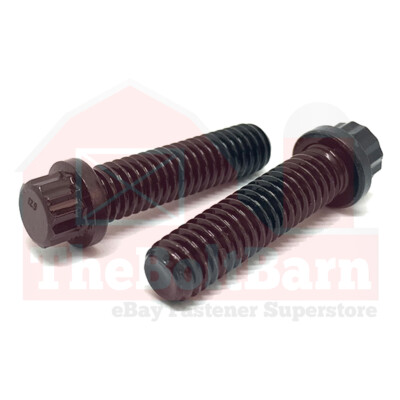 #ad M6 1.0 Metric 12 Point Flange Screws Bolts Black Oxide Pick Length amp; Qty $511.89