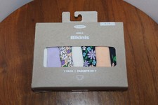 OLD NAVY GIRLS UNDERWEAR BIKINI 7-PACK FLORAL SOLID MULTICOLOR SIZE L 9-11 