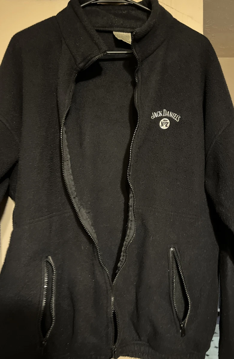 Jack Daniels Fleece Full Zip Jacket Sweatshirt 29 in long | eBay