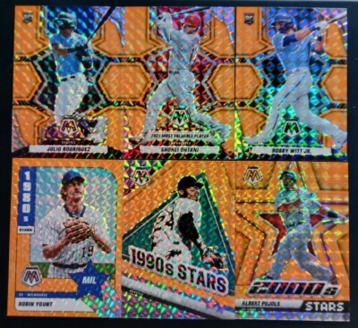 2022 Panini Mosaic Baseball REACTIVE ORANGE PRIZMS 201-300 You Pick - READ