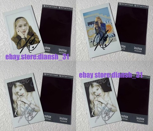 BLACKPINK ROSE Autographed Hand Signed Photo 3'' Polaroid photograph #Limited