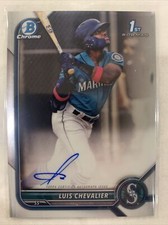 2022 Bowman Chrome Luis Chevalier Prospect Autograph Auto #CPA-LC Mariners