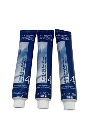3 Tubes Loreal Excellence Creme Blonde Supreme Conditioning Treatment 1.67floz