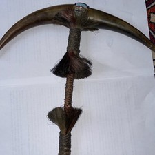 Native American Buffalo Horn Dance Wand