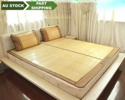 EVERYTHINGBAMBOO Bamboo bed mat cool summer mat both side sheet rug floor mat 夏季双面折叠原色竹席凉席
