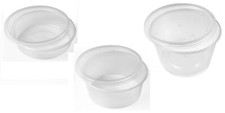 Microwave Container with Lid Clear Plastic Takeaway Tub Pot 8 12 16oz Pack of 50