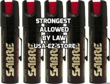 5 Sabre Professional Pepper Spray Self Defense Police Red Pocket Unit Protection