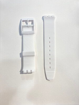 ASCW100 WHITE HORSE CINTURINO SWATCH ORIGINALE CHRONO SCUBA ANNI 90 *BIANCO*