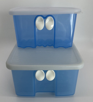 Tupperware FridgeSmart Medium&Mini Vented Storage Containers #4735 #3991 VTG NOS