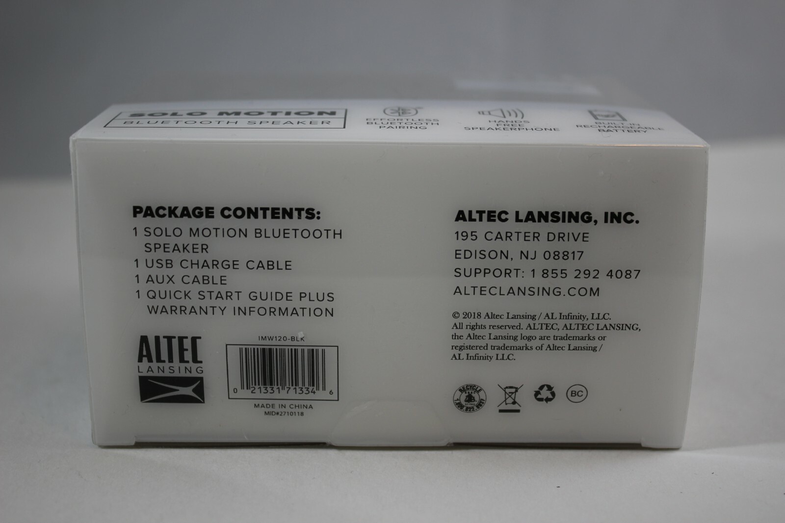 altec lansing imw120