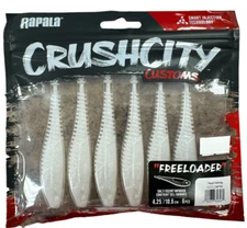 Rapala Crush City/Crushcity Freeloader Pearl White 4.25” 6 Pack