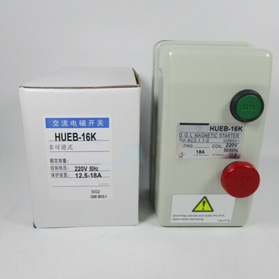 1PC New TECO HUEB-16K 12.5-18A 220V Control Motor Magnetic Starter