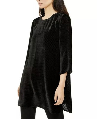 eileen fisher velvet tunic top