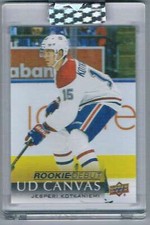 2018-19 UPPER DECK UD CANVAS ROOKIE DEBUT JESPERI KOTKANIEMI MONTREAL CANADIENS