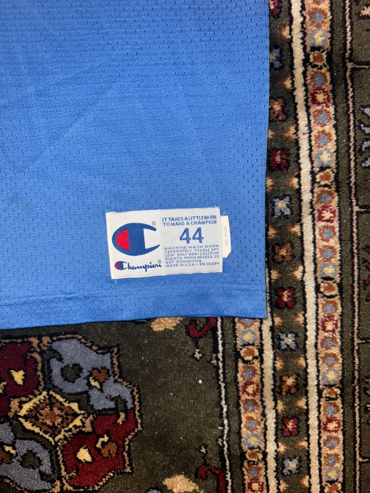 老式 90 年代 Barry Sanders 底特律狮子会冠军足球球衣 XL — 第 4/4 张图片