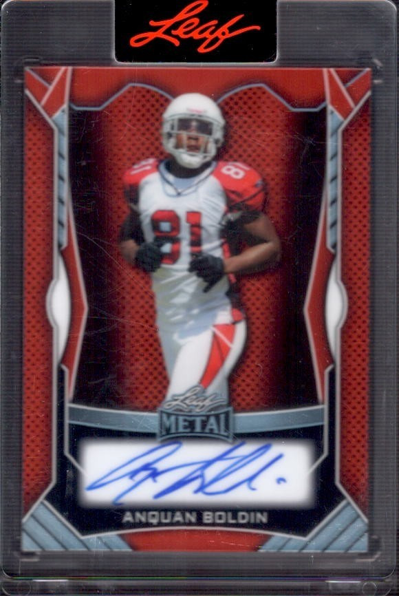 ANQUAN BOLDIN 2025 Leaf Metal #BA-AB1 Red Prismatic Autograph Auto #2/2