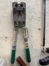 Greenlee Hand Crimping Tool with Green Sheath...