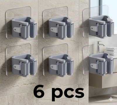 6X Wandhalterung Mopp Organizer, Bürste Besen Halter, Küchenwerkzeug, Aufbewahrungslösung