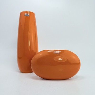 ASA Selection Keramik Vasen Duo Pop Art Design Orange WGP 80er 90er Jahre