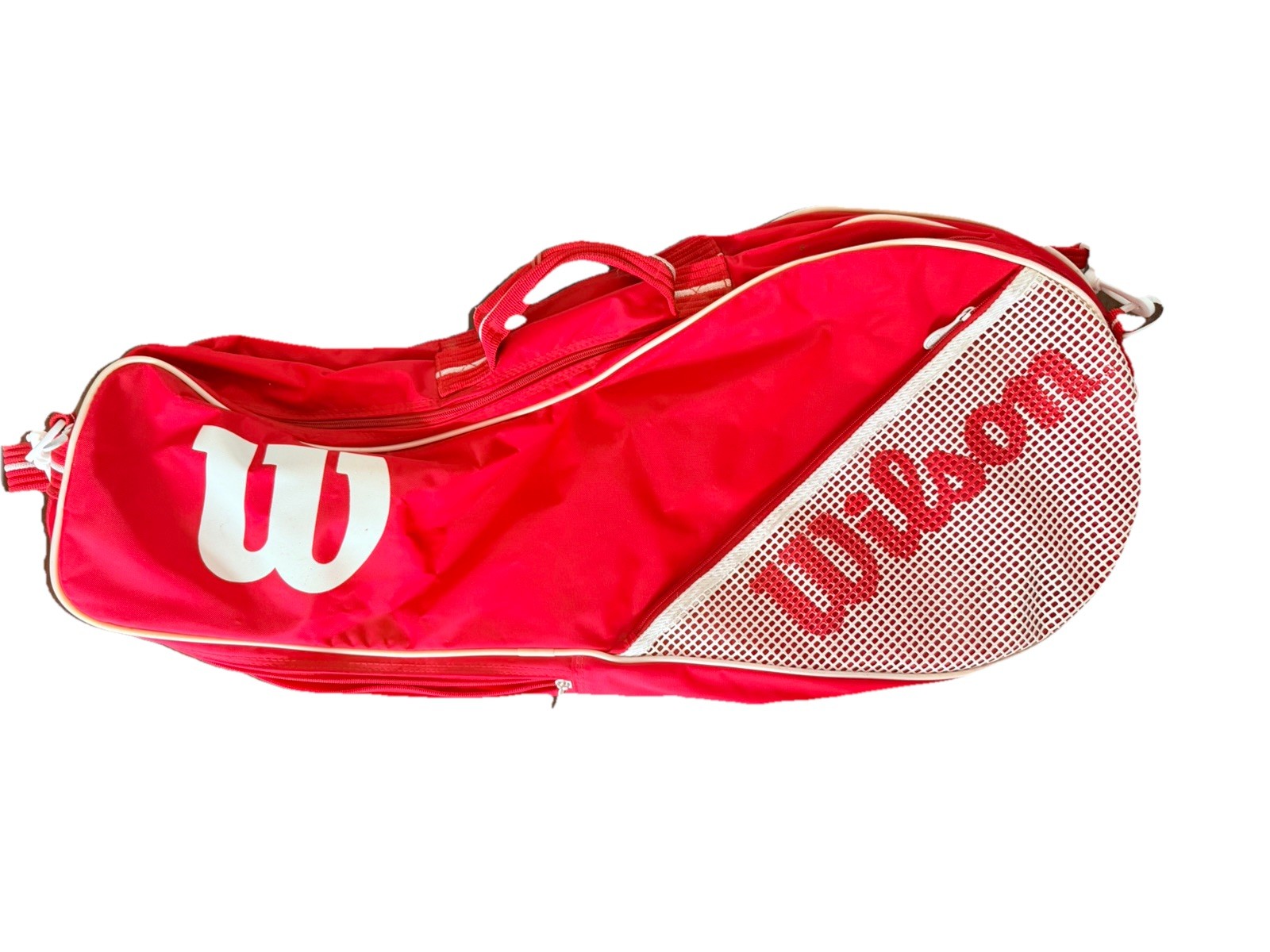 Wilson Tennis Bag Vintage Retro Red 3 Racket