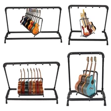 Glarry 3/5/7/9 Guitars Holder Rack Stand for Multi Guitars Shelf