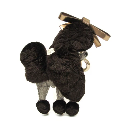 Porte clés Gucci GG Supreme Guccioli Caniche Lulu (beige, marron, marron foncé) BF573349