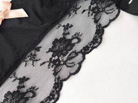 AGENT PROVOCATEUR JOSELINE black lace suspender belt Size 2 (Small)