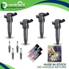 4 Ignition Coil & 4 Denso Platinum Spark Plug for 2010-2013 Kia Forte 2.0L 2.4L