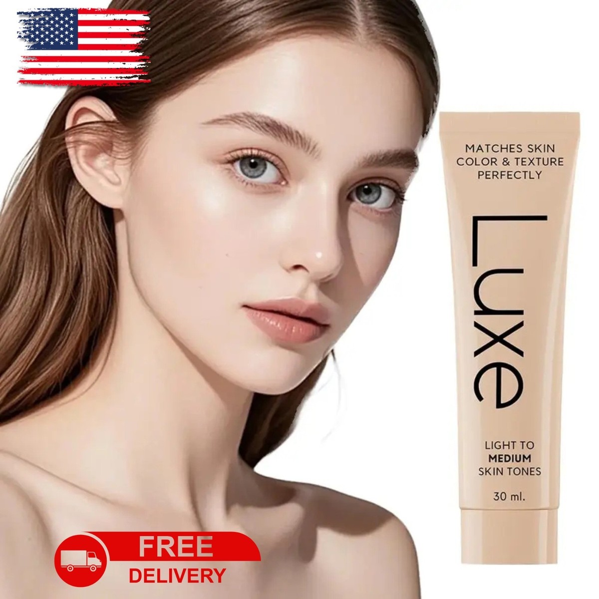 Luxe Color Changing Foundation,Instantly Adapts to Your Skin Tone - Medium 30ml