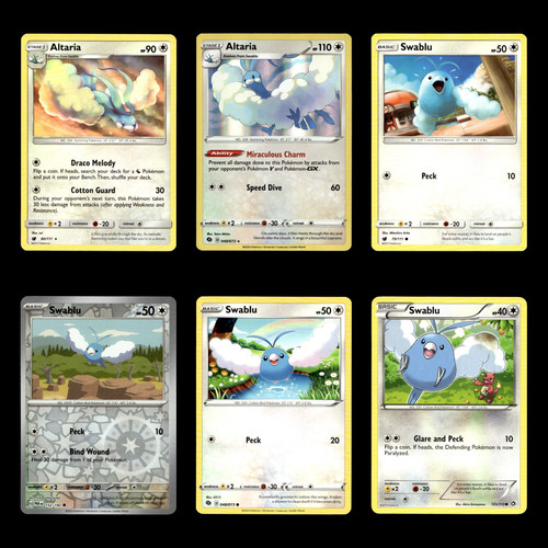 6x Altaria Swablu Lot 80 Sun Moon Crimson Invasion Pokemon Cards Collection 