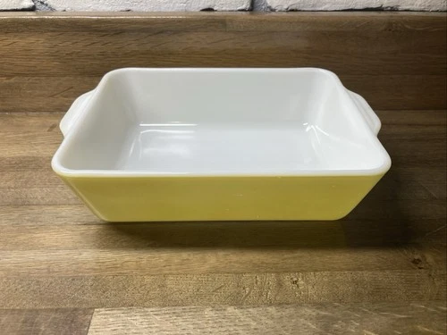 Vintage Pyrex Yellow Casserole 0503 Baking Dish 1 1/2 Qt Ovenware Made in U.S.A.