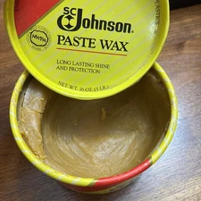 SC Johnson Wood Paste Wax 16 Oz Can About 50% Full Original Formula Discontinued