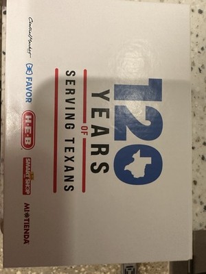 H-E-B 120 Years Serving Texans Commemorative Metal Keychain Favor Mi Tienda