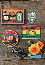 Vintage Travel Fridge Magnets Hawaii, Jamaica...