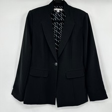 Cabi 717 Womens City Black Single Button Blazer Jacket Size 6 Career Academia