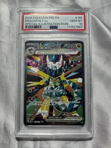 2025 POKEMON PRE EN-PRISMATIC EVOLUTIONS #165 DRAGAPULT EX PSA 10