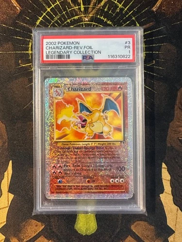 Pokemon Charizard 3/110 Legendary Collection Reverse Holo PSA 1