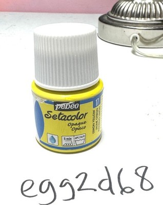 Pebeo Setacolor Opaque #17 Lemon Yellow 45ml Fabric Paint New Unused