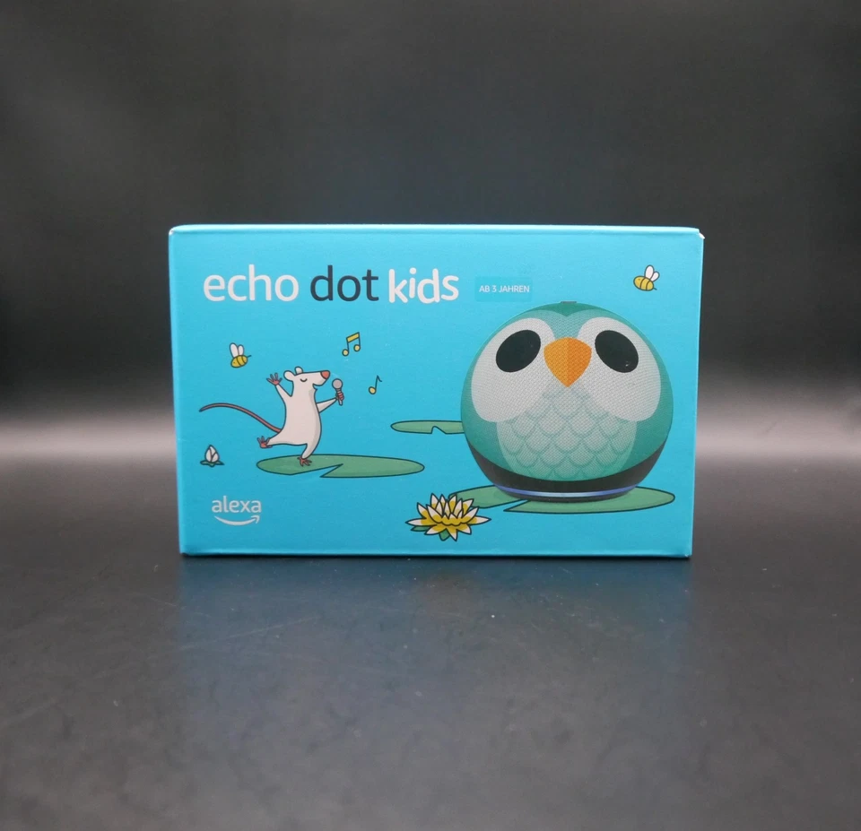 Amazon Echo Dot Kids 5 Gen Alexa Lautsprecher WLAN Bluetooth Eulen Design Plus