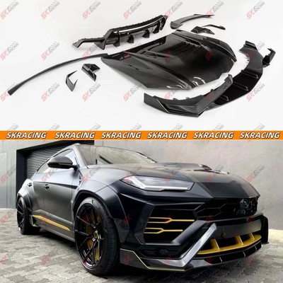 For Lamborghini URUS 18-22 DRY Carbon Fiber Front Rear Diffuser Wing Fender Kits