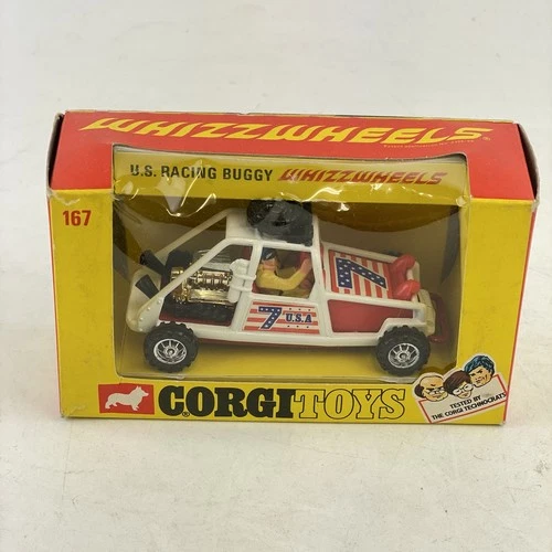 Vintage Boxed Corgi Toys 167 US Racing Buggy Whizzwheels