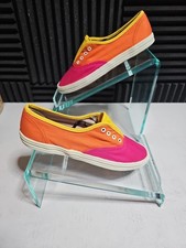 Trend Basics Women's US Size 7.5 Multicolor Canvas Sneakers. C2