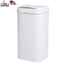 Adult Diaper Pail Steel Odor Locking Modern Design White