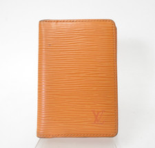 Authentic LOUIS VUITTON Epi Organizer de Poche Card Case F 51933