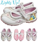 NWT Rare VTG Disney Princess Toddler Girls LightUp Sneakers Sz9 Belle Cinderella